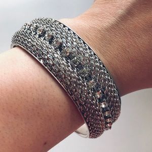 Cara Couture silver & crystal bracelet